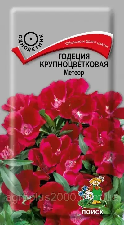 

Семена Годеция Крупноцветковая Метеор 0,2 грамма Поиск, Красный