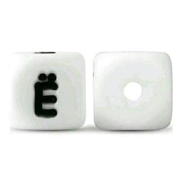 

Буквы украинские, русские бусины силиконовые Ё