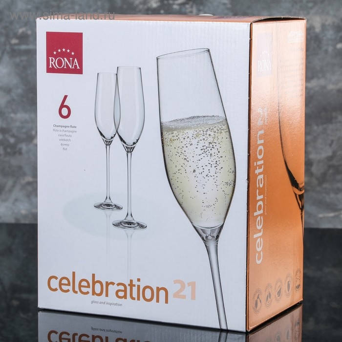 

Набор бокалов для шампанского Celebration 210ml 6шт