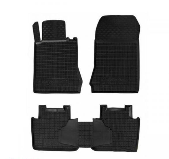 

Коврики в салон Mercedes W220 (Avto-Gumm) автогум (4 шт.) + перемичка. Ковры салона Mercedes, Черный