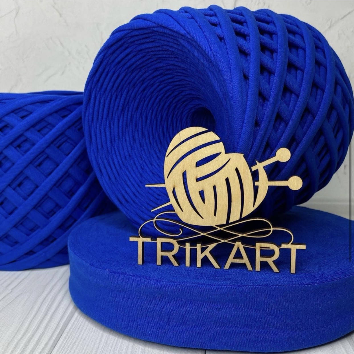 

Пряжа трикотажная TrikArt 7-9 мм бобина Электрик