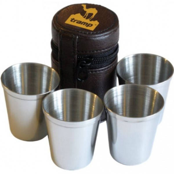 

Набор дорожных стопок 4 шт. по 80 мл Tramp TRC-013