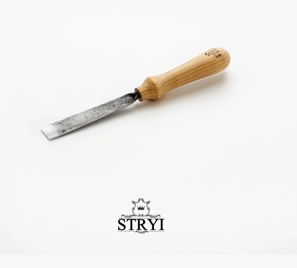 

Стамеска отлогая 20мм STRYI Standard для художественной резьбы по дереву, арт. 201720