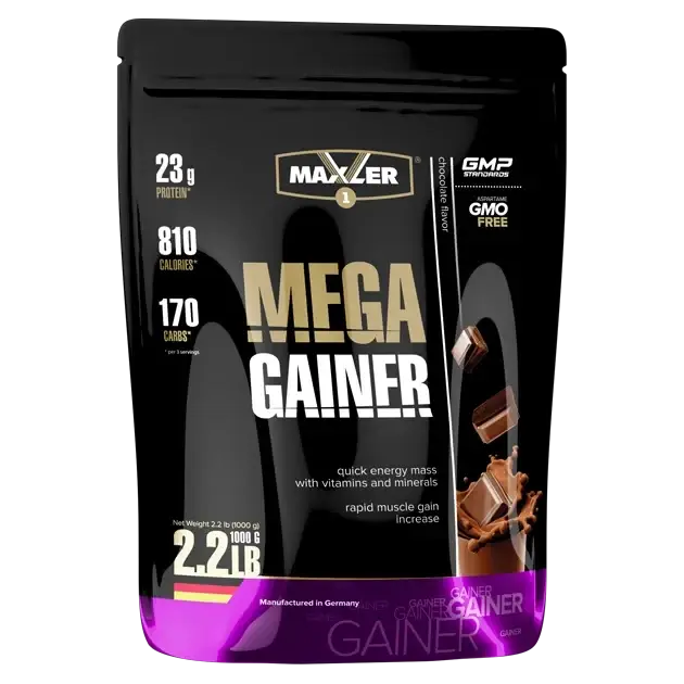 

Гейнер для набора массы Maxler Mega Gainer (1 кг) пакет макслер