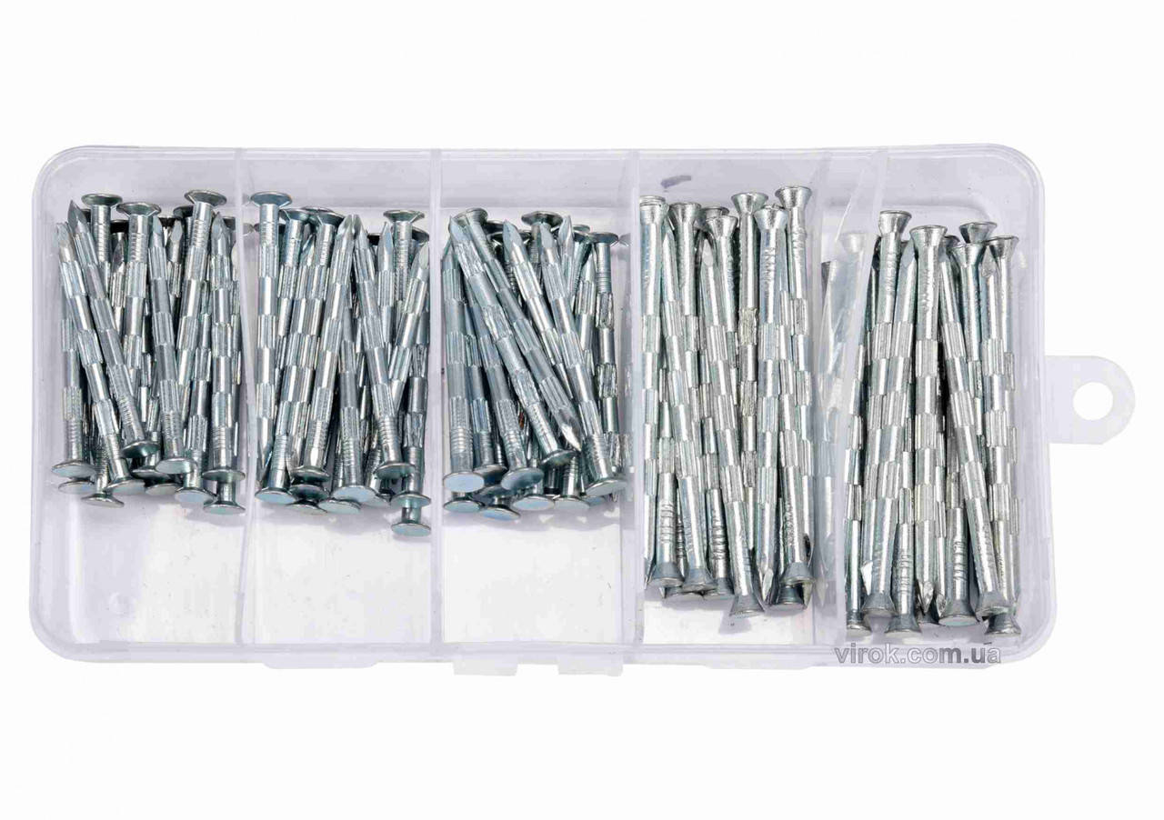 

Цвяхи оцинковані до бетону YATO : 3.5 х 50 мм, 3.5 х 70 мм, 106 шт. YT-36510