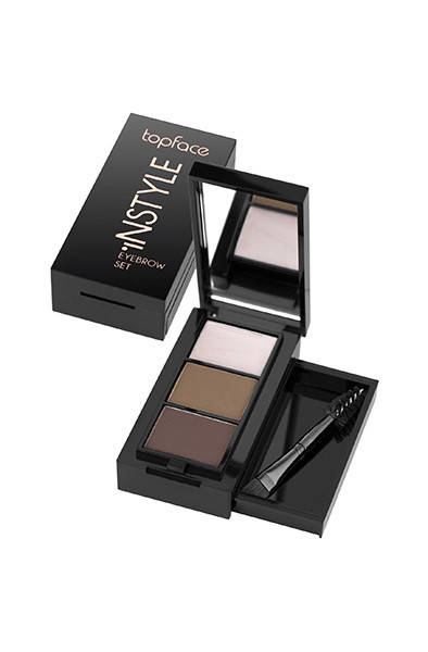 

Тени для бровей TopFace Instyle Wet & Dry PT506 № 01 Светло-коричневый Серо-коричневый