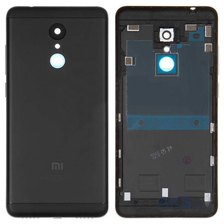

Задняя крышка Xiaomi Redmi 5 черная + стекло камеры, Черный