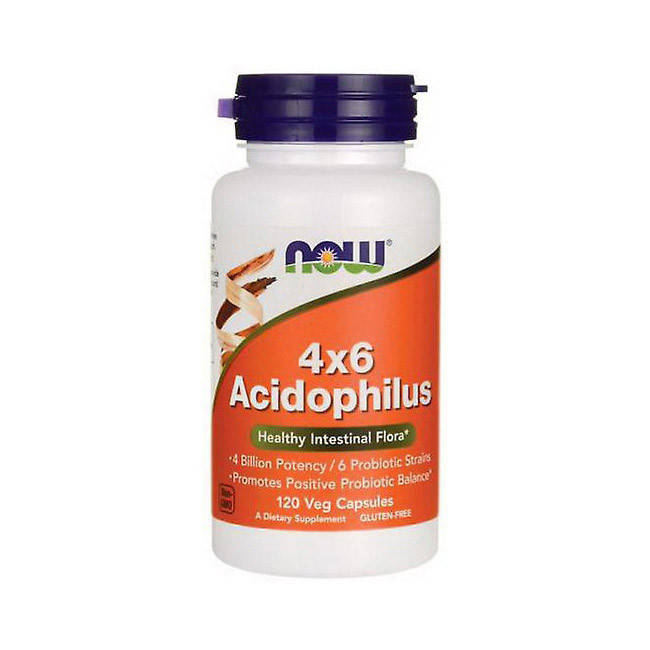 

Пробиотики 4x6 ацидофилус Now Foods 4x6 Acidophilus (120 veg caps)