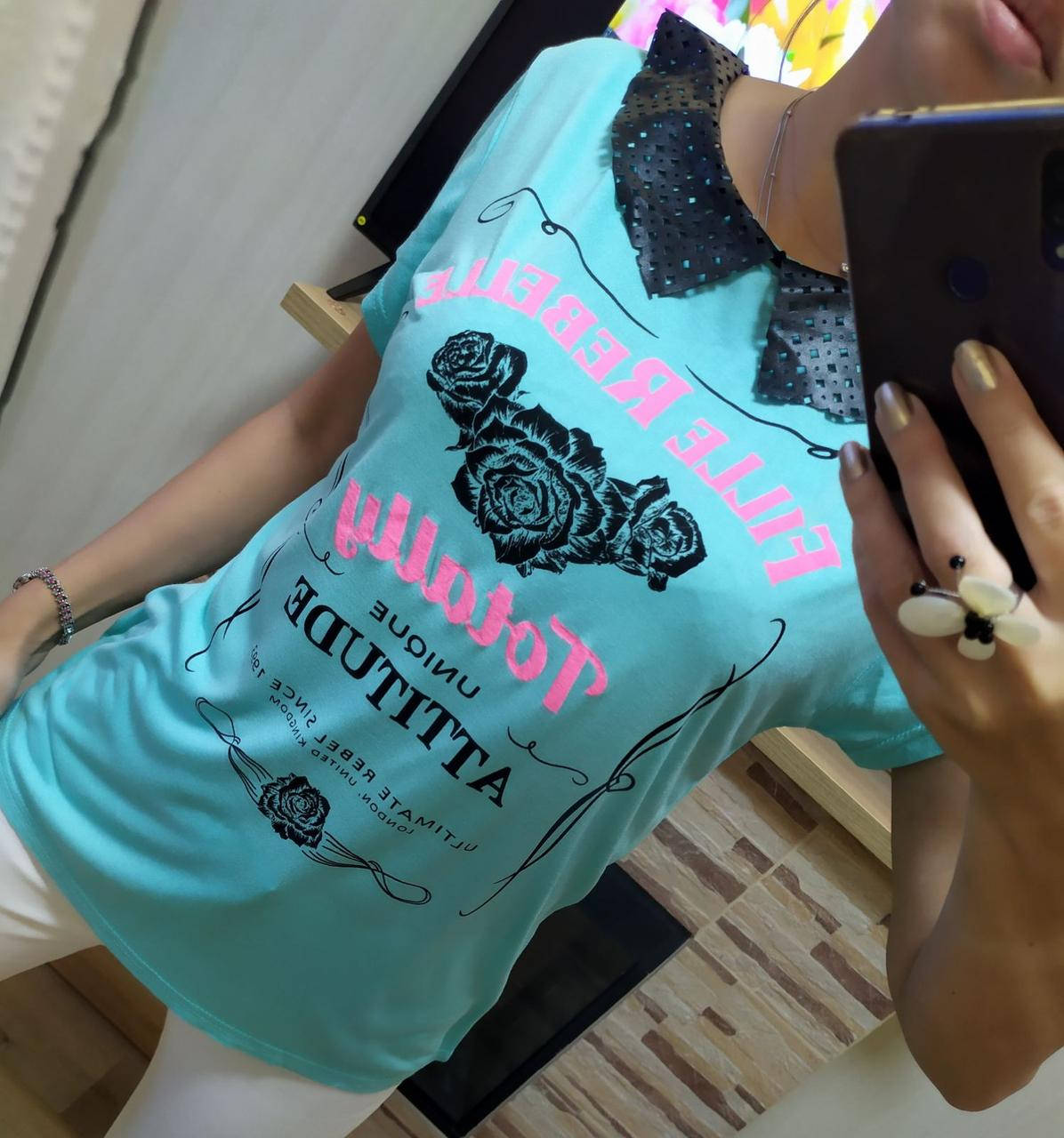 

Футболка женская LOVE 2852 46-50р, Разные цвета