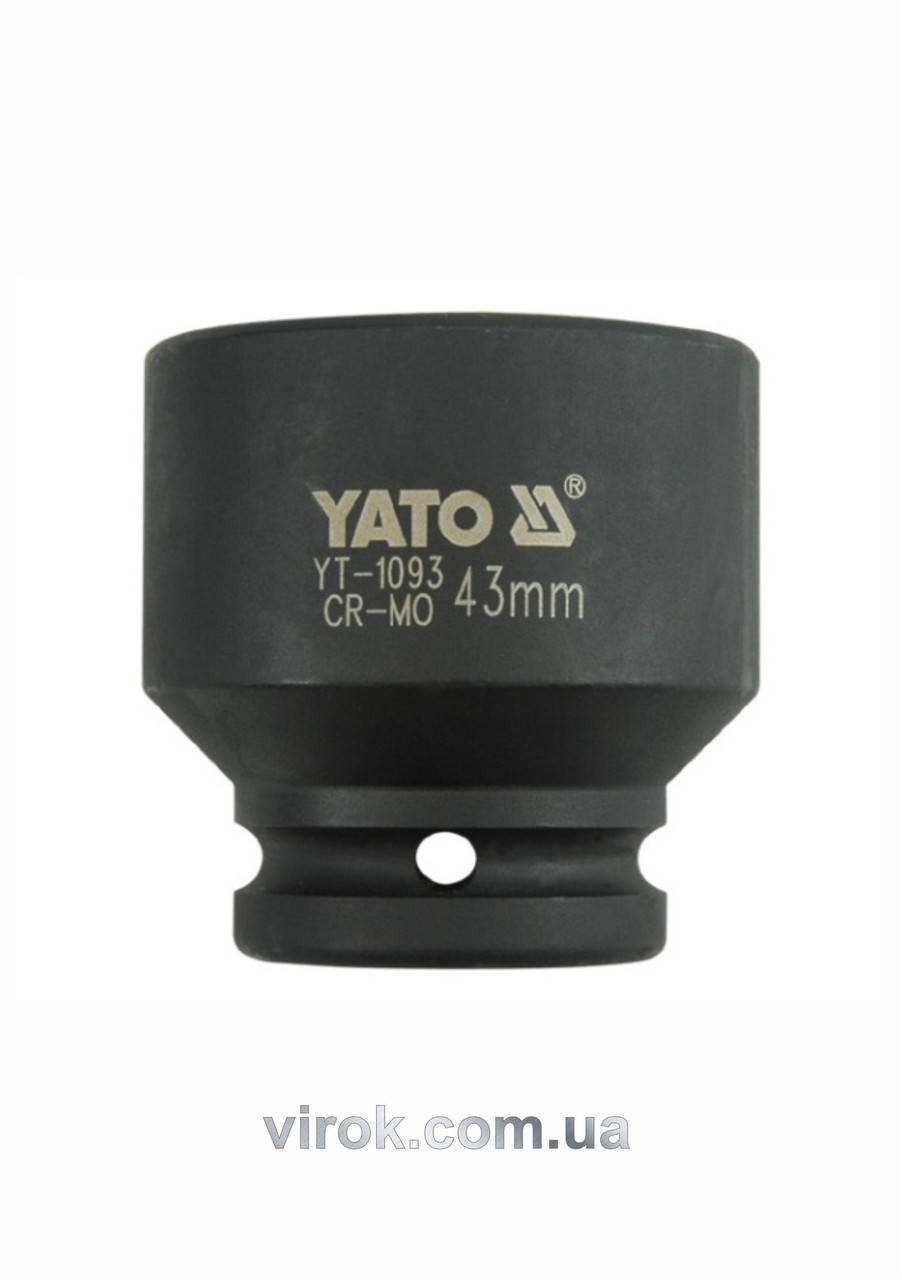 

Головка торцевая ударная шестигранная YATO 3/4" М43 х 57 мм YT-1093