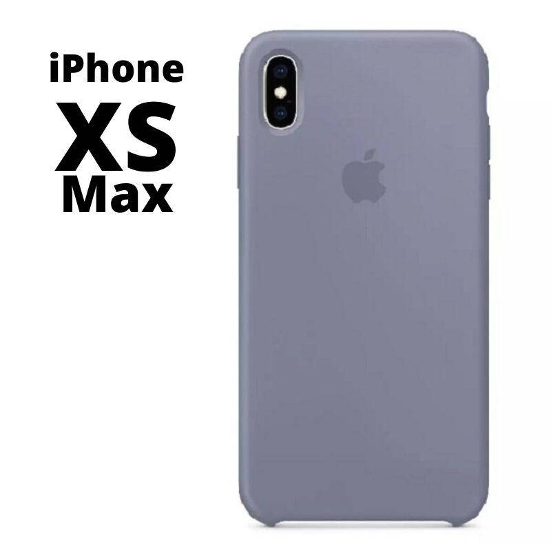

Силиконовый чехол iPhone XS Max Lavender Gray серый