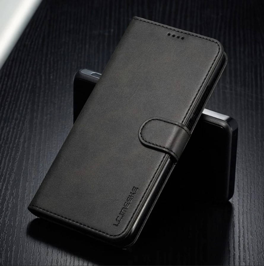 

Кожаный чехол книжка IMEEKE для Xiaomi Redmi 5 Plus с визитницей (Разные цвета) Черный