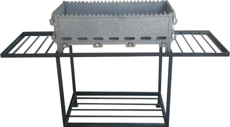 

Мангал чугунный разборной с подставкой ku0091/1