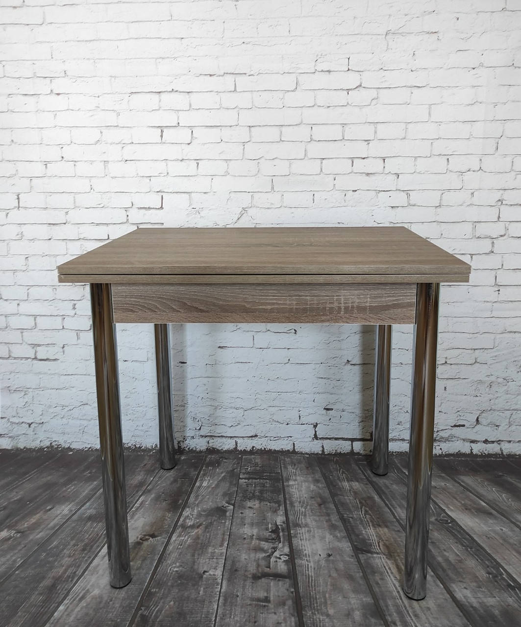 

Стол кухонный "Оскар" раскладной с хромированными ножками, для кухни, обеденный