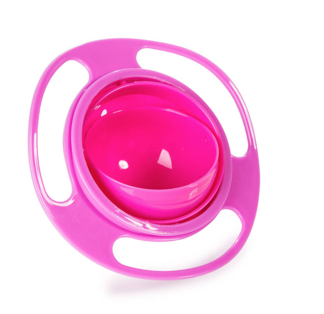 

Тарелка детская непроливайка 5928 17 см розовая, Розовый