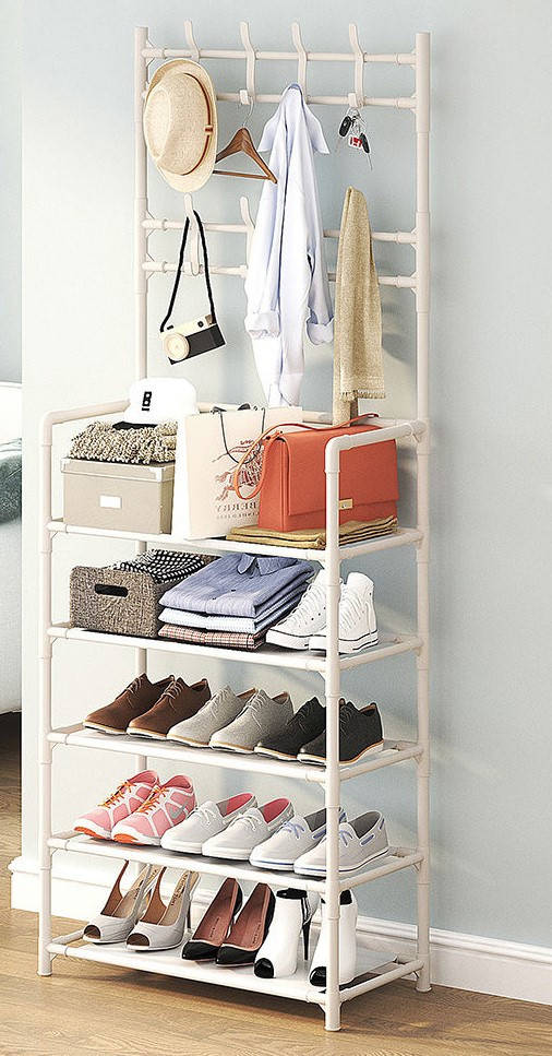 

Стойка-прихожая белого цвета, Белый