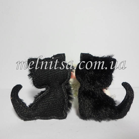 

Мягкий декор "Котик", 4,8 х 4,2 см, иск.мех, цвет черный, 1 шт.