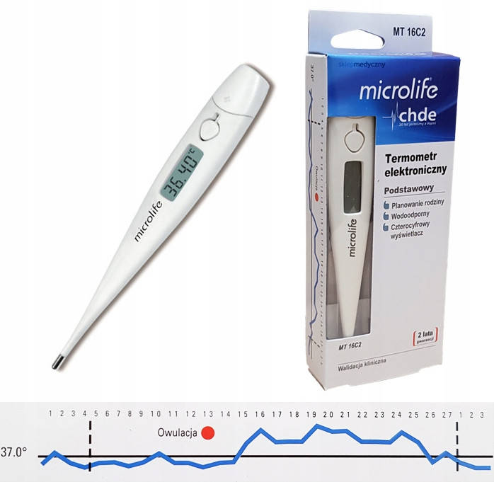 

Электронный термометр для овуляции Microlife 16C2