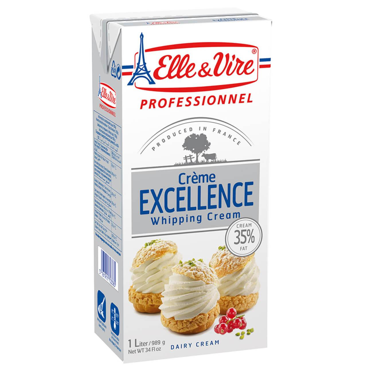 

Сливки кондитерские 35% ТМ Elle&Vire 1л