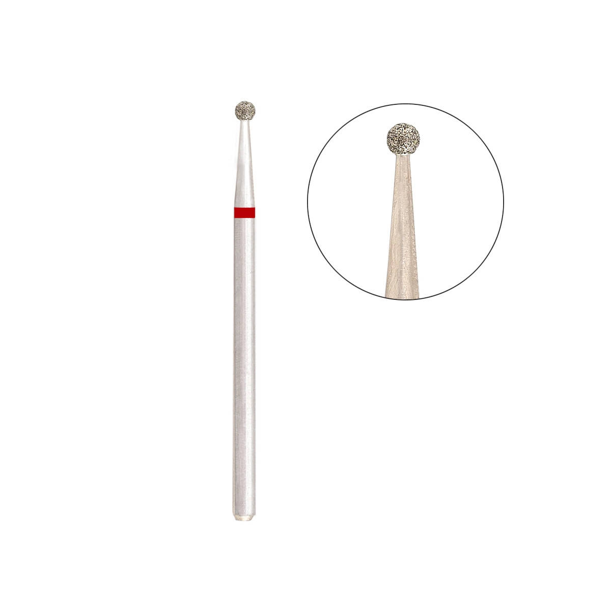 

Фреза алмазная шарик 6/023К, красная насечка