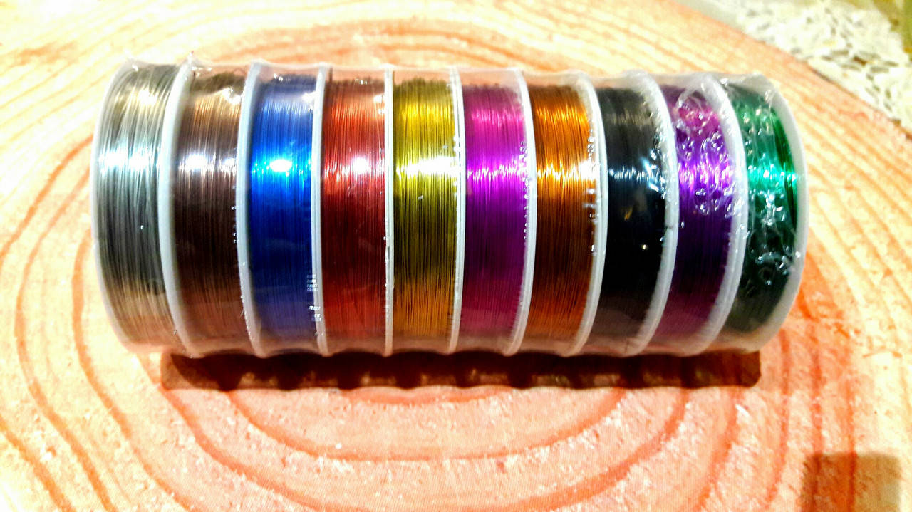 

Проволка дя бисера"Асорти" 0,3мм