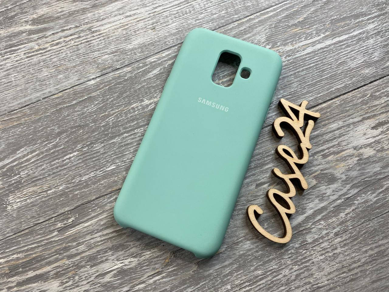 

Чехол Soft touch для Samsung Galaxy A6 2018 (7 цветов) голубой
