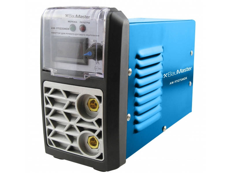

Инвертор сварочный IGBT 270А, смарт, дисплей, кейс, BauMaster AW-97I27SMDK