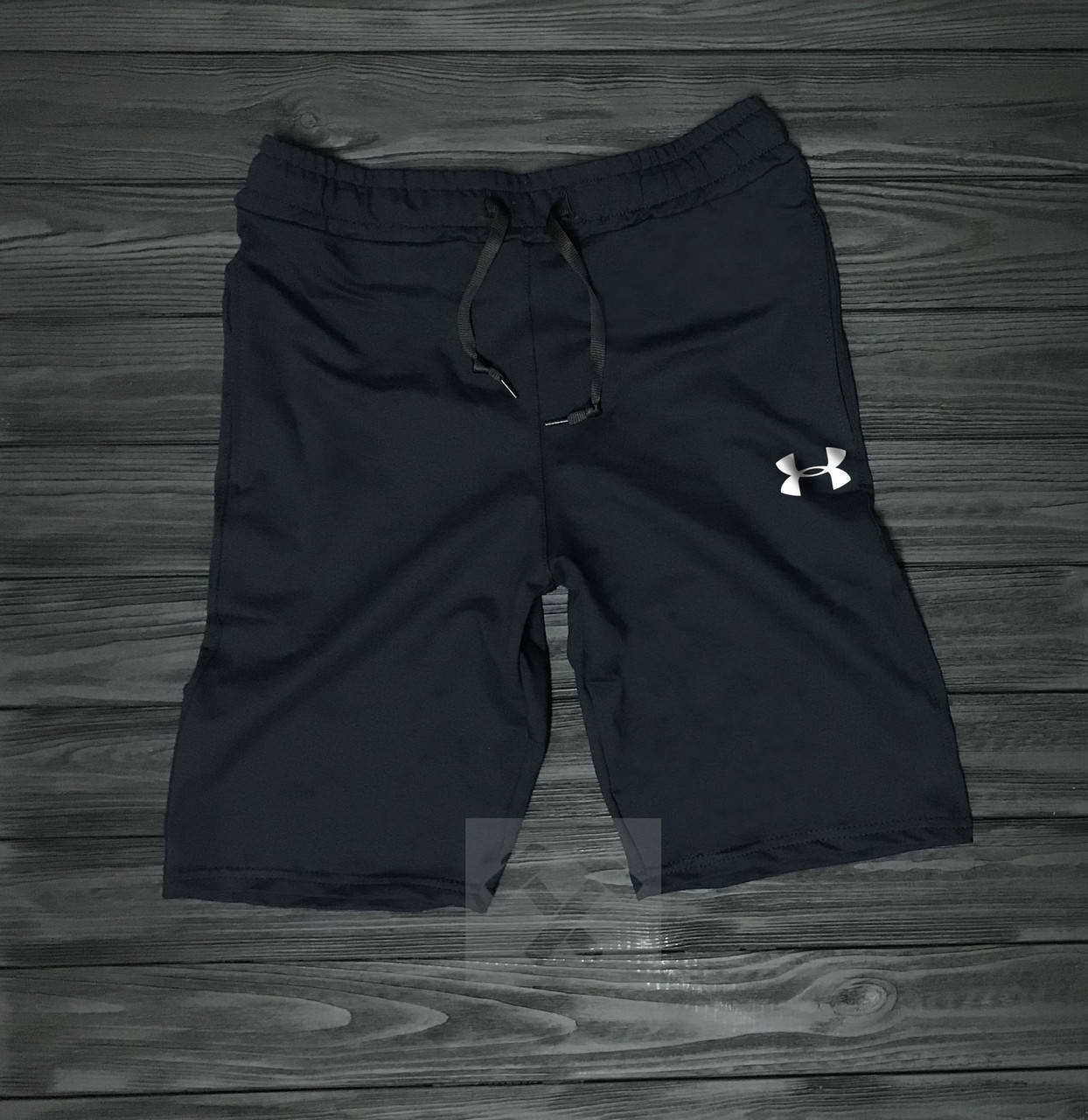 

Летние трикотажные шорты Андер Армор, мужские спортивные шорты Under Armour M, Черный