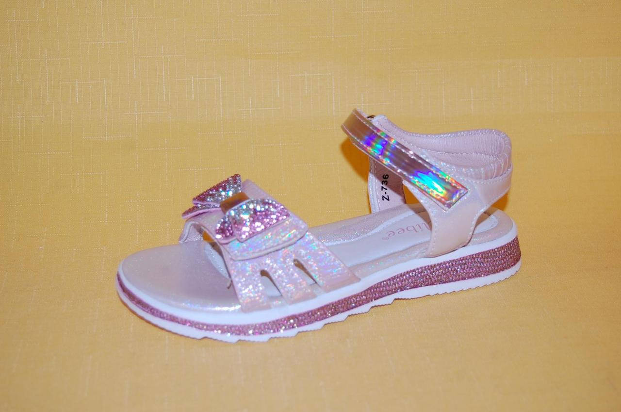 

Детские Босоножки Clibee Польша 73621 Для девочек Розовый размеры 32_37