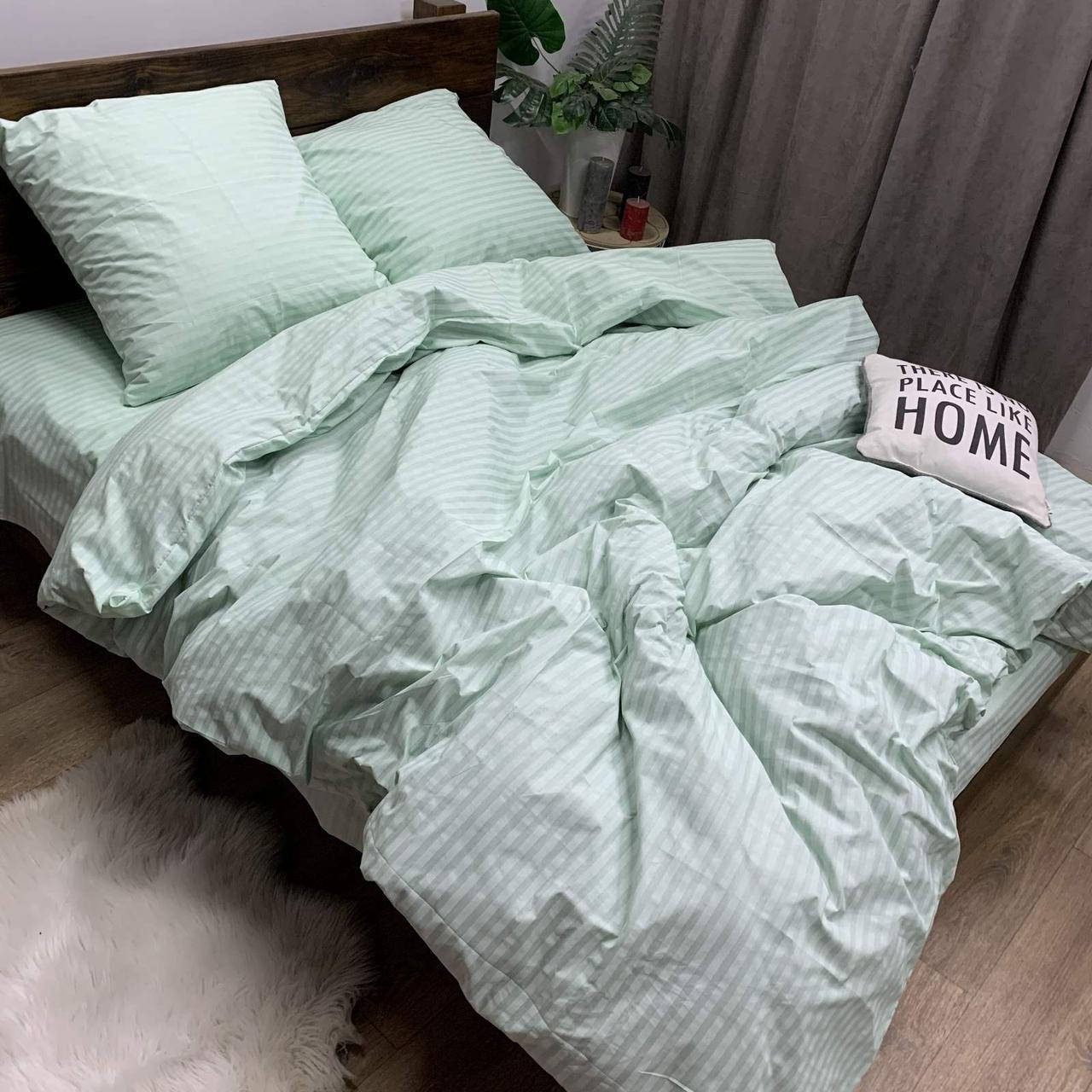 

Страйп голд бирюза - Бязь Gold - Семейный комплект