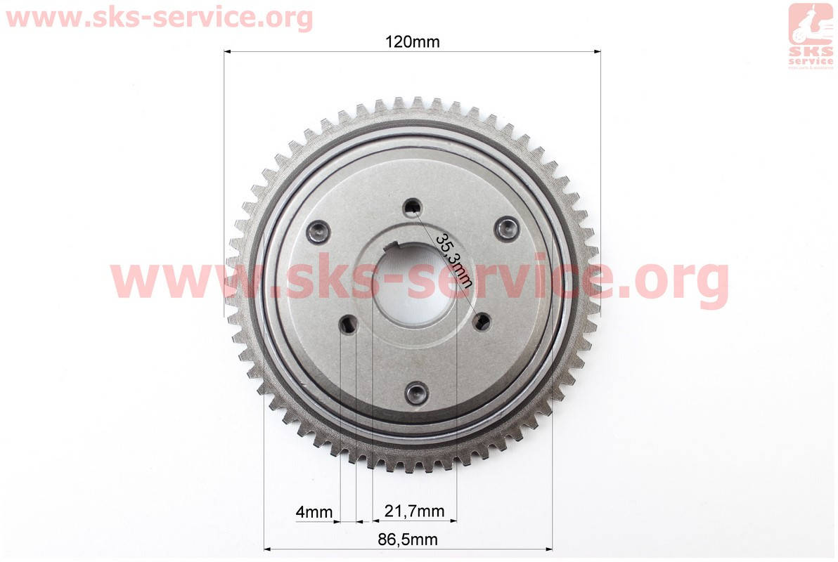 

Обгонная муфта на скутер 4 т 125-150 сс