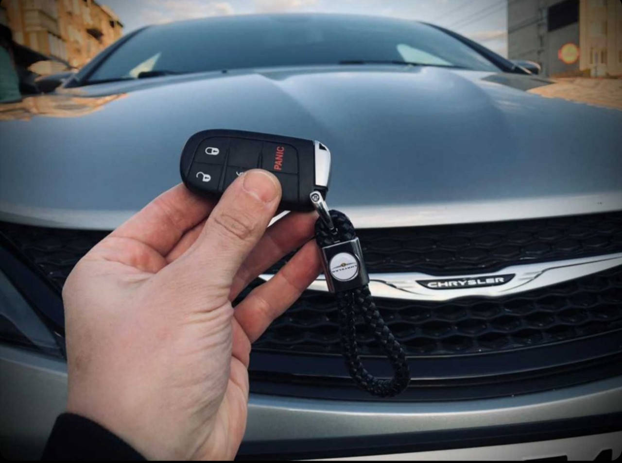 

Брелок для автомобильных ключей Chrysler (Крайслер), Черный