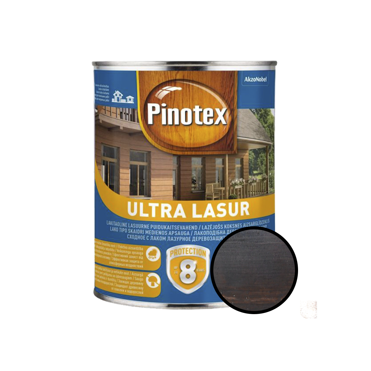 

Деревозащитное средство Pinotex Ultra Lasur ореховое дерево 3л