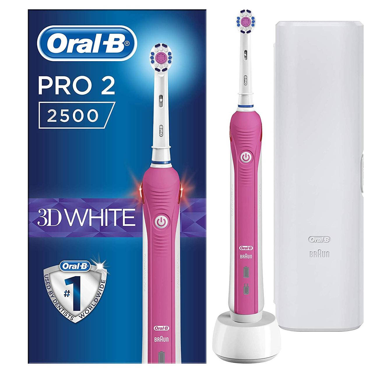 

Электрическая зубная щетка BRAUN Oral-B с футляром PRO2 2500 Pink