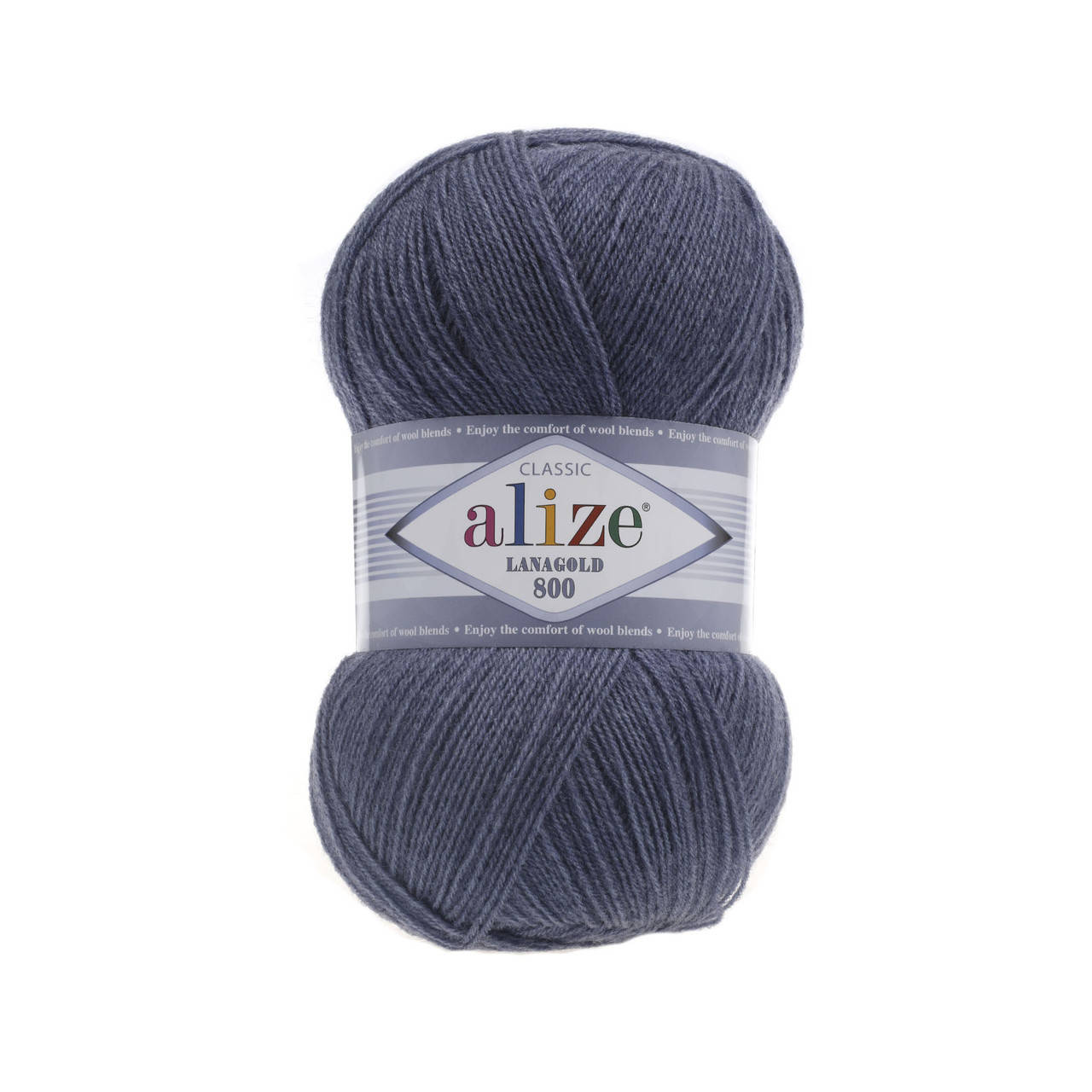 

Alize Lanagold 800 (Ализе Лана Голд 800) №203 джинс меланж (Пряжа, нитки для вязания полушерсть)