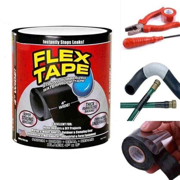 

Водонепроницаемая изоляционная лента Flex Tape Черная, Черный