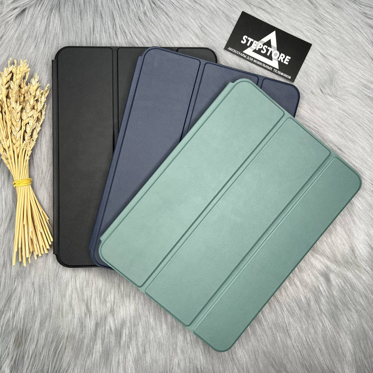 

Книжка Smart Case для Apple iPad Pro 2/3 11 2020 кожаный противоударный с микрофиброй лого чёрный смарт кейс, Черный