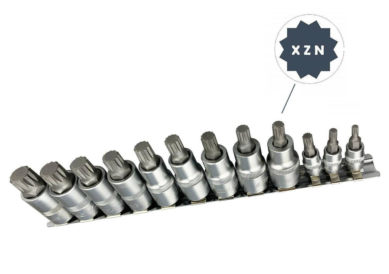 

Набор головок торцевых с битами Spline /XZN M4-M16 11шт. HASKYY®