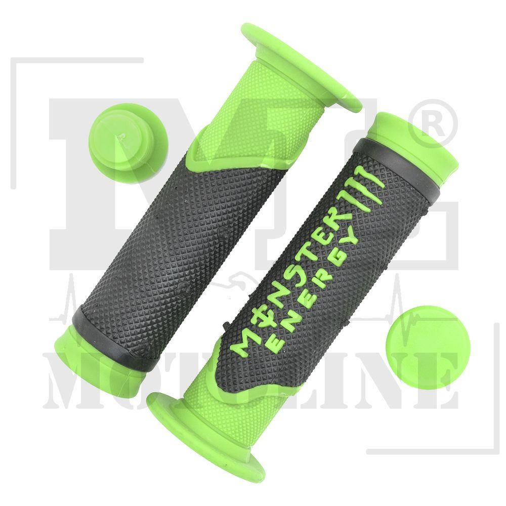 

Грипсы, ручки руля 0001 Monster Energy (зеленые) (CH) Mototech