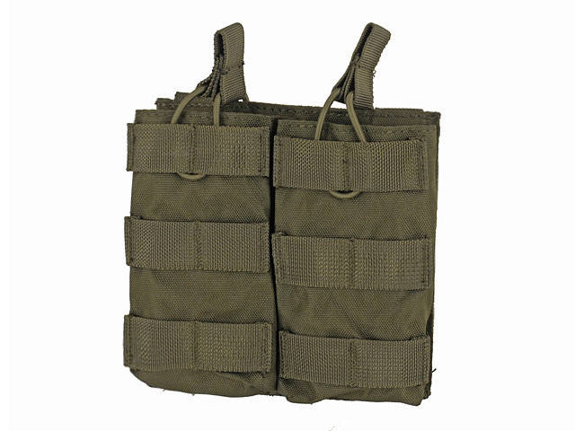 

Открытый двойной подсумок для магазинов 5.56 - Olive [8FIELDS] (для страйкбола), Оливковый