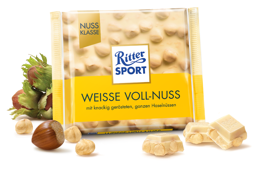 

Ritter Sport Weisse Voll-Nuss 100 g
