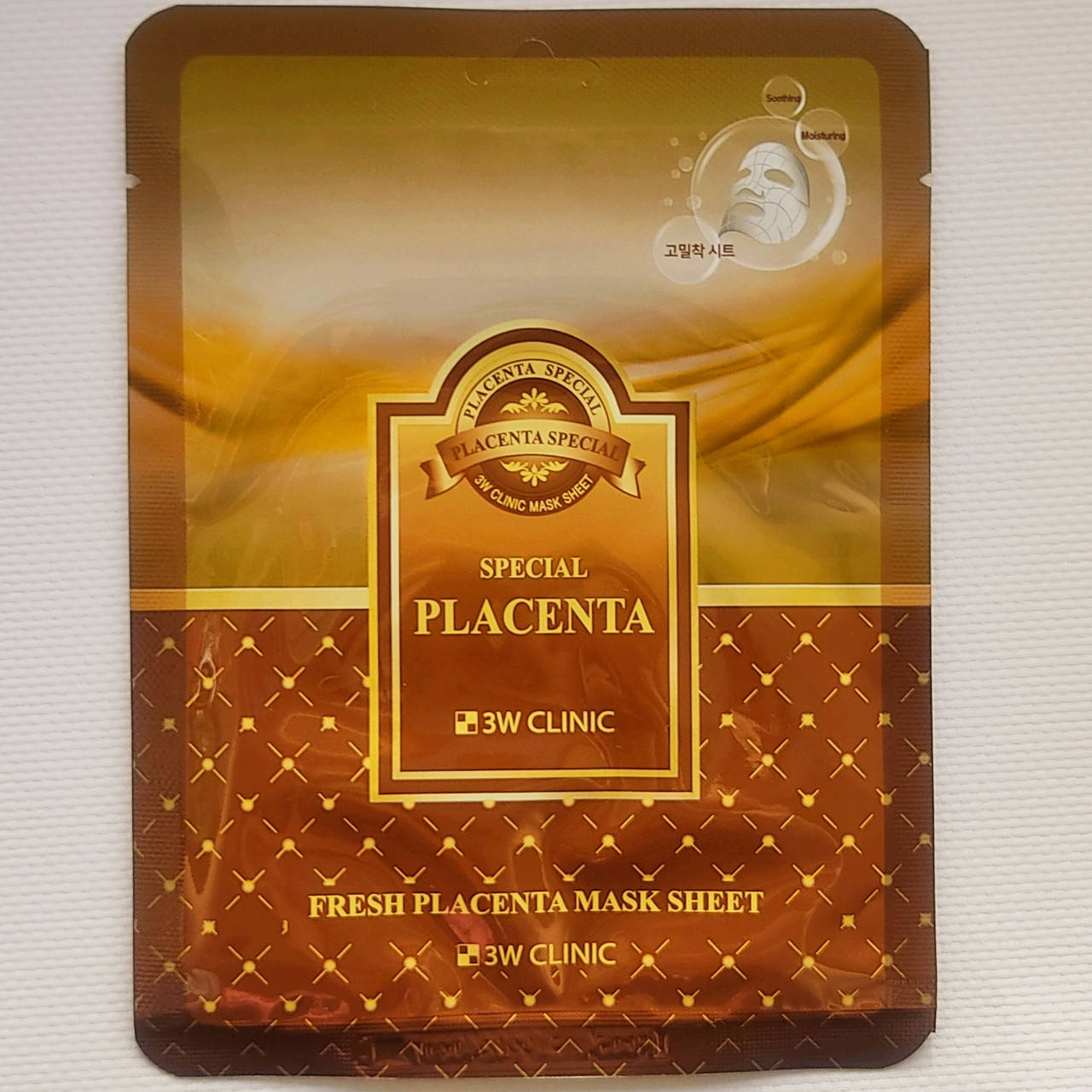 

Тканевая маска для лица с экстрактом плаценты 3W Clinic Fresh Placenta Mask Sheet