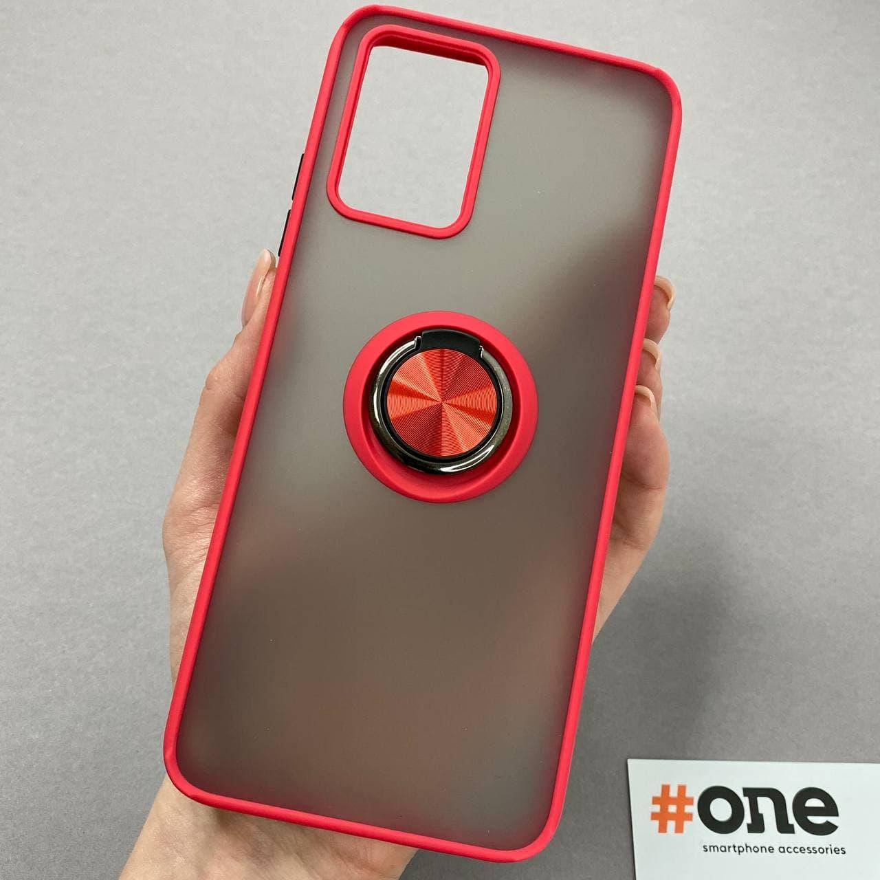 

Чехол для ZTE Blade V30 Vita противоударный с кольцом подставкой чехол на телефон зте в30 вита красный T8B