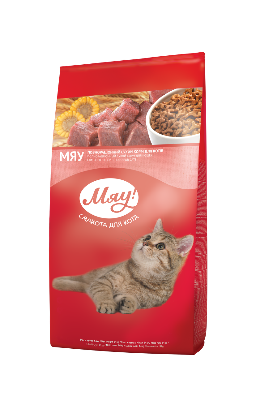 

Мяу! Сухой корм для кошек с курицей 14 кг