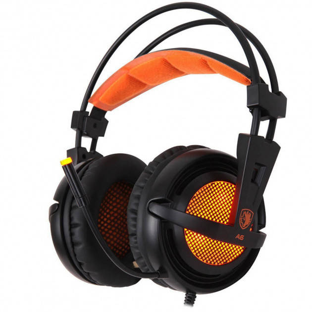 

Наушники Sades A6 7.1 Virtual Surround Sound Black/Orange