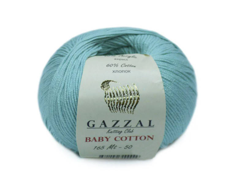 

Gazzal Baby Cotton, бирюза №3452, Бирюзовый
