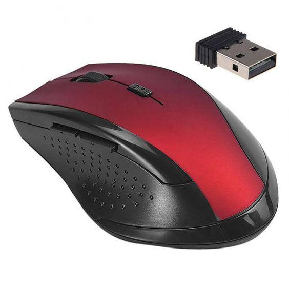 

Мышь беспроводная USB TRY Mouse W107 800-1600 dpi красная новая, Красный