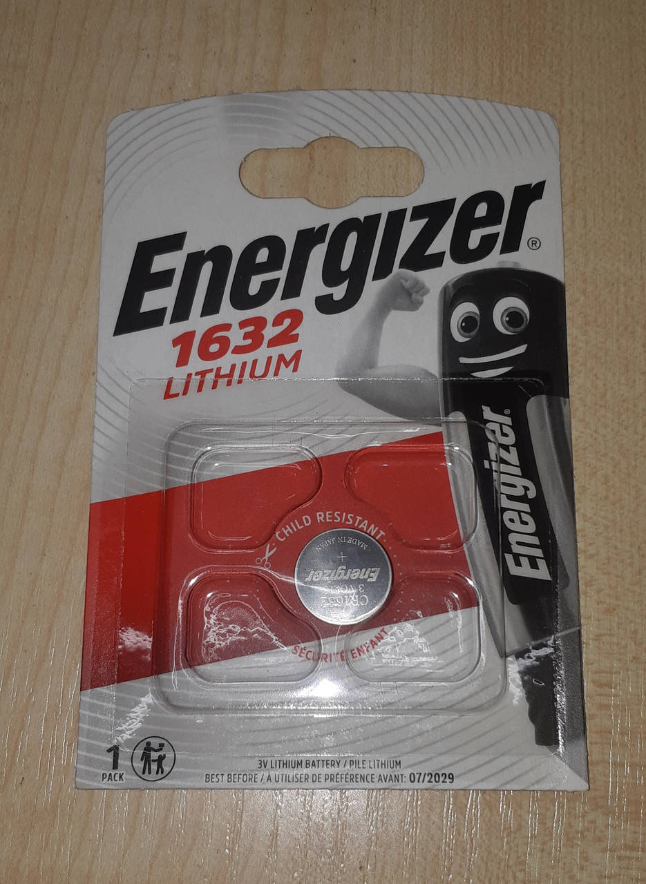 

Дисковая батарейка Energizer Lithium Cell 3V CR1632