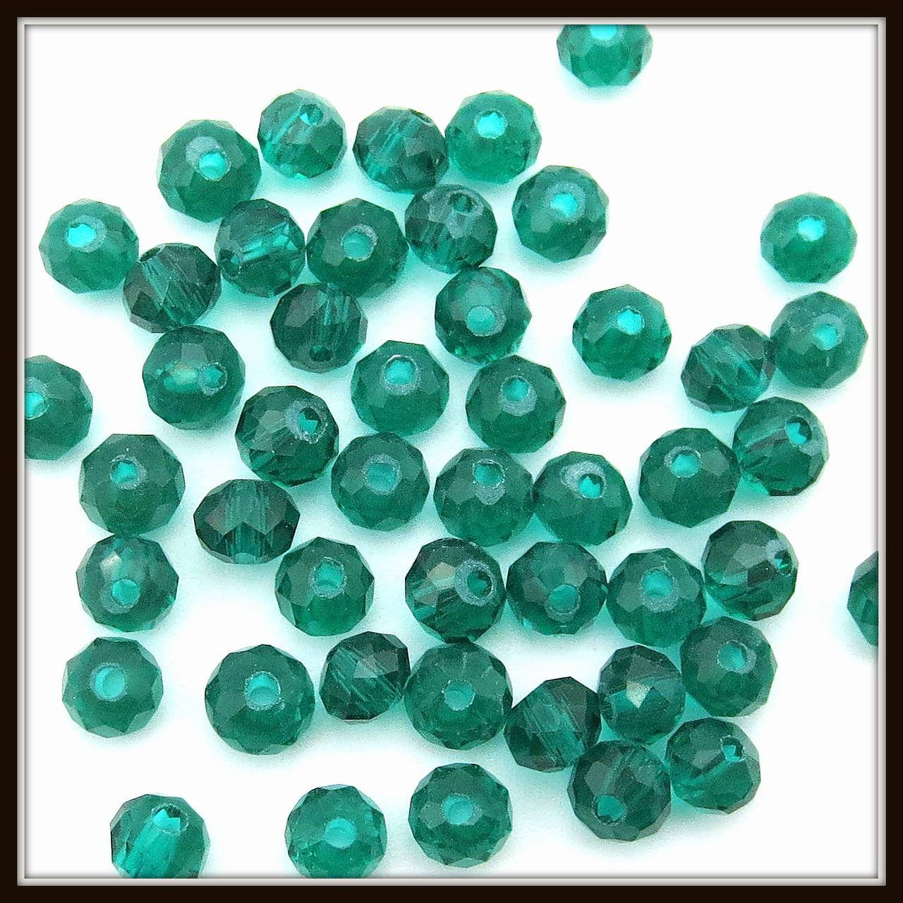 

Бусины хрустальные "сфера" 4 мм. изумрудные