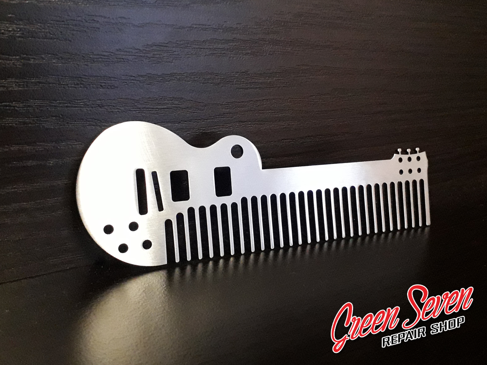 

Гребень Гитара из нержавейки Green Seven Хендмейд